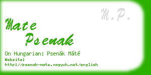 mate psenak business card