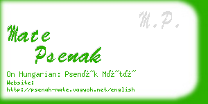mate psenak business card